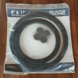 Martelli Free Motion Quilting Sewing & Embroidery Hoops & Gripper Rings 8" & 11"
